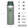 Термокружка Stanley Classic Trigger Action One Hand 2.0, 0,35 л, зелёная (10-09848-006)